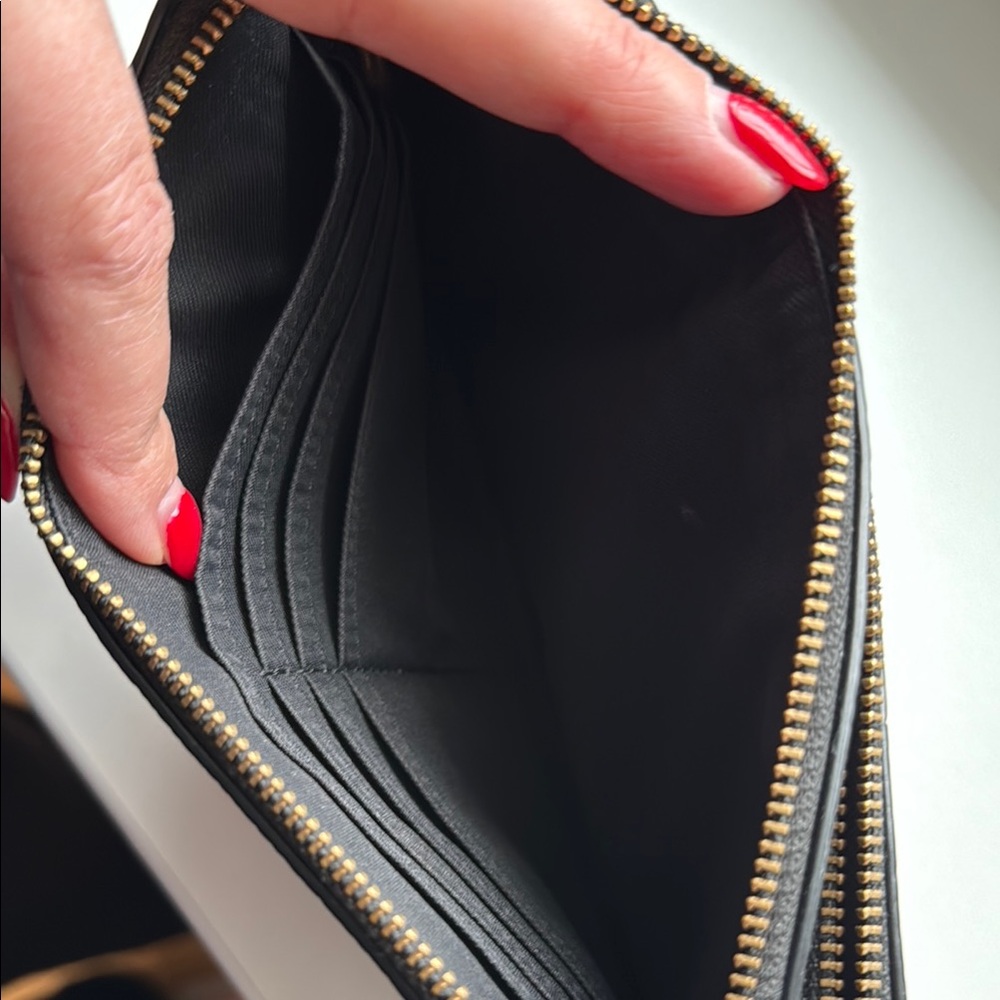 Coach Black and Brown Wristlet - Picture 3 of 4
